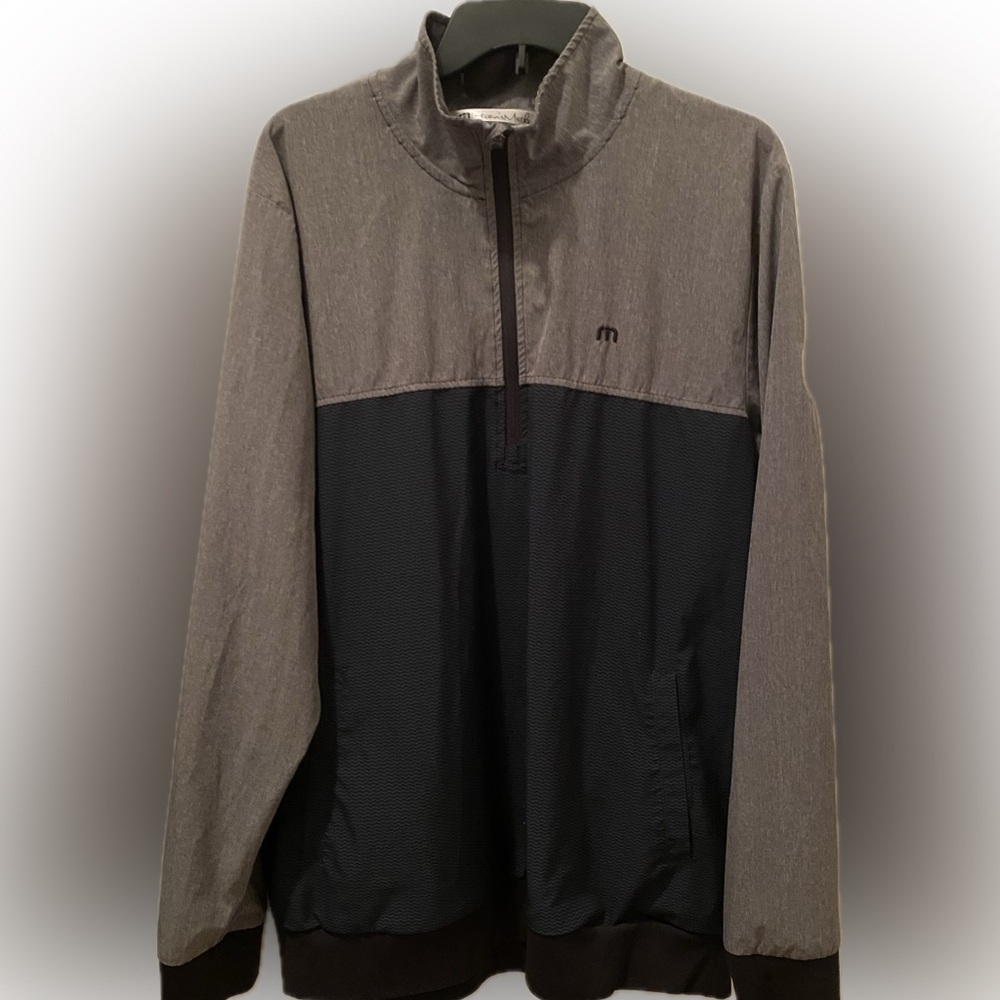 San Jose country club 1/4 zip Gray and Black Quarter-Zip Pullover